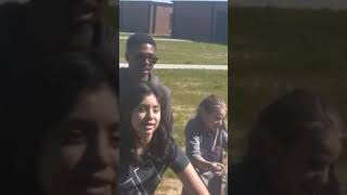Teacher getting silly string to death and it's a band teacher to