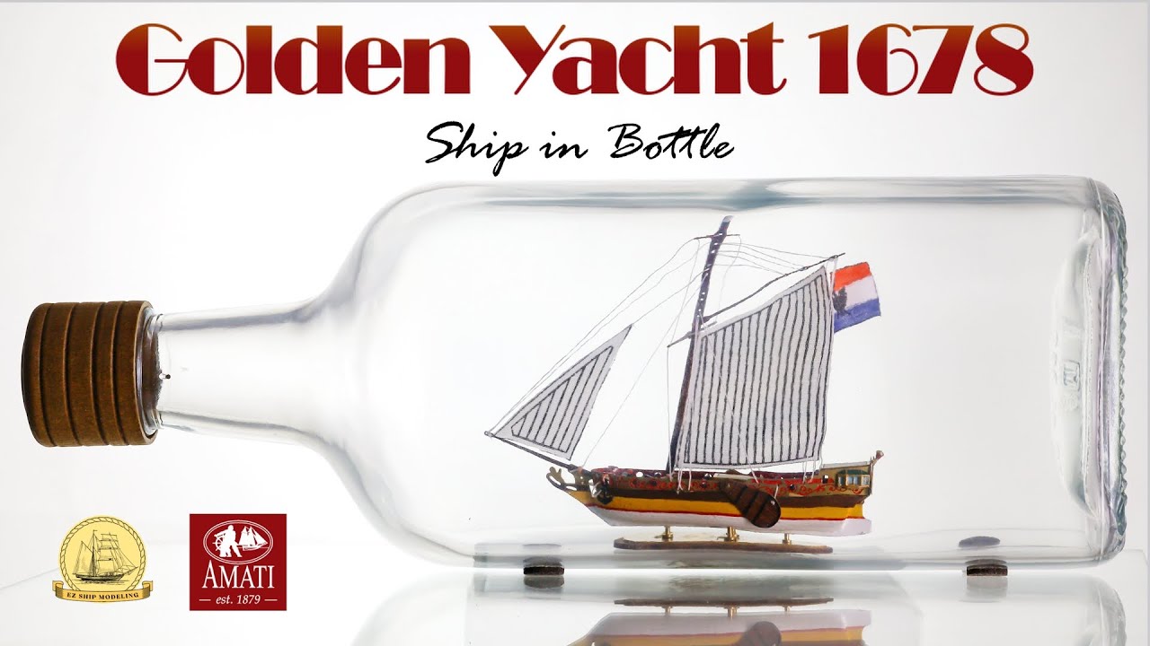 日本丸ボトルシップ SHIP IN A BOTTLE - YouTube