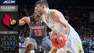 Louisville vs. Notre Dame Full Game | 2019-20 ACC Men's Basketball