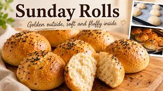 Homemade Sunday Rolls | Soft and Fluffy Breakfast Rolls