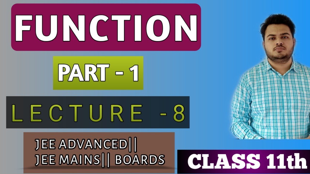 Functions Part 1 Lecture 8ex 2 Discussion Jee Advanced Jee