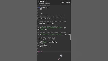 Fibonacci Sequence in C | C programming | C Language | #Shorts #Teach_Techno