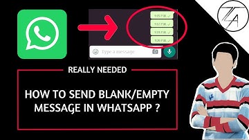 How to send blank/empty messages in whatsapp.