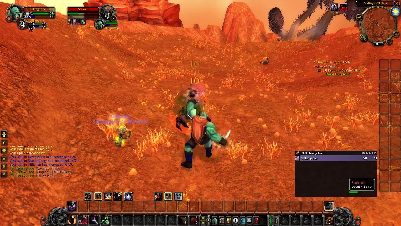 A little world of warcraft action