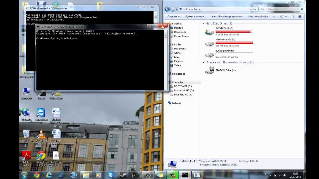 How To Format A Hard Drive Using Command Prompt Youtube