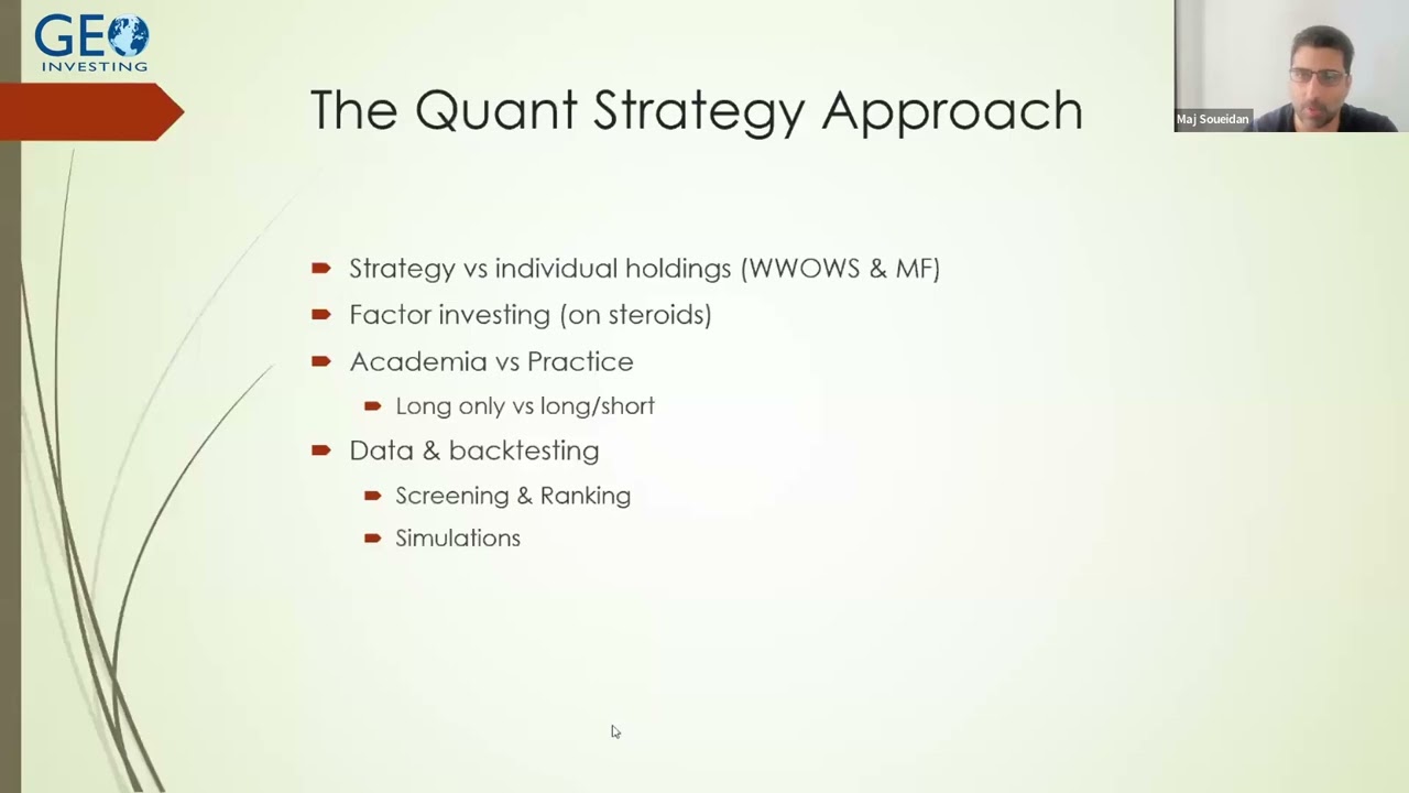 Ryan Telford on The Quant Strategy Approach to Investing: Factor Investing on Steroids