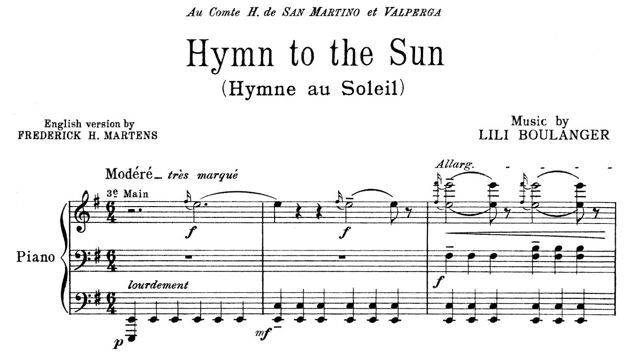 Lili Boulanger - Hymne au Soleil -
