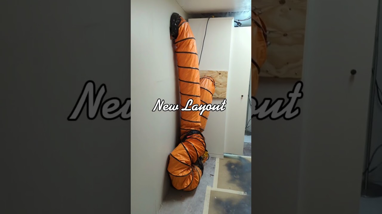 New layout for my spray booth/ Dexter room! #airbrush #painting #iwata