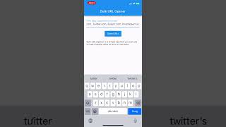 Bulk Url Opener Ios App Demonstration screenshot 2