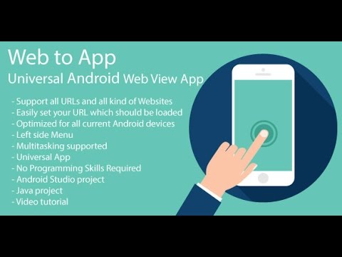 WebToApp - Configure and Run Tutorial | Convert web site to Android app