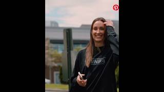New York Liberty pregame arrival ahead of preseason game