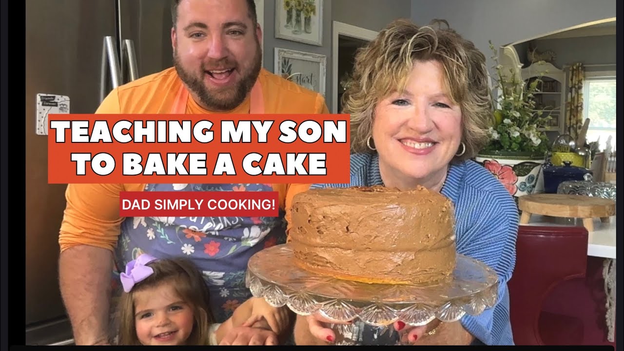 Как приготовить шоколадный торт! Учу сына!