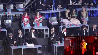 BTS  BLACKPINK  IKON REACTION TO MINO FIANCE @GDA #GDA