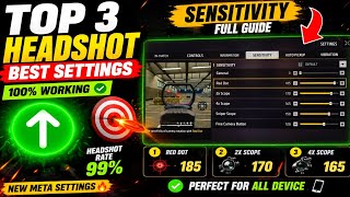 Top 3 Sensitivity Settings For All Devices ⚡ Ultra Smooth Headshot