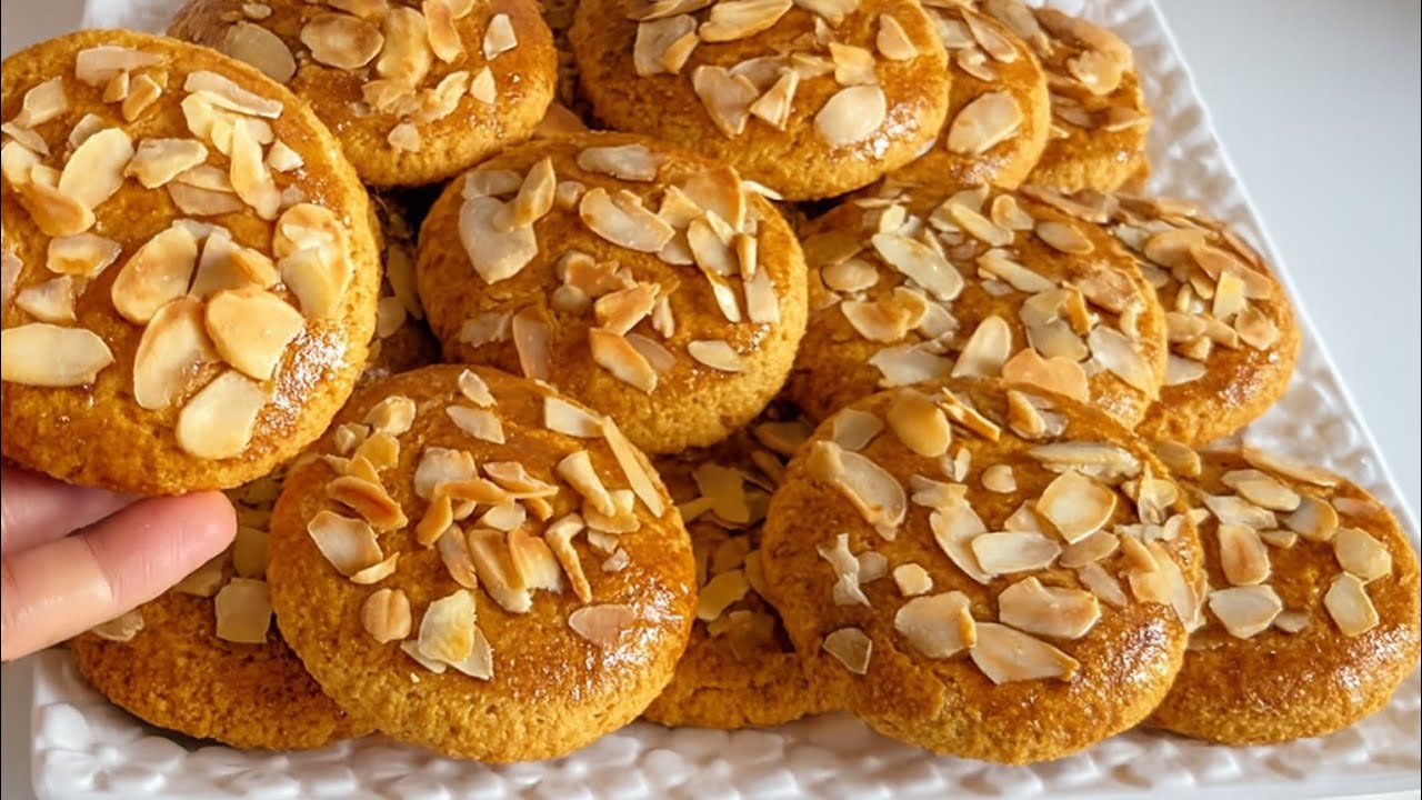 حلوة العشر دقائق  بدون دقيق الابيض بدون زبدة ولا سكر لذيذ هشيش ومقرمش ياسلااام 