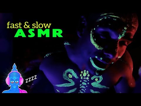 ASMR Fast 🚗💨 Slow BODY TAP | Mouth & Hand Sounds ⚠️ WARNING - NO SHIRT - BODY PAINT