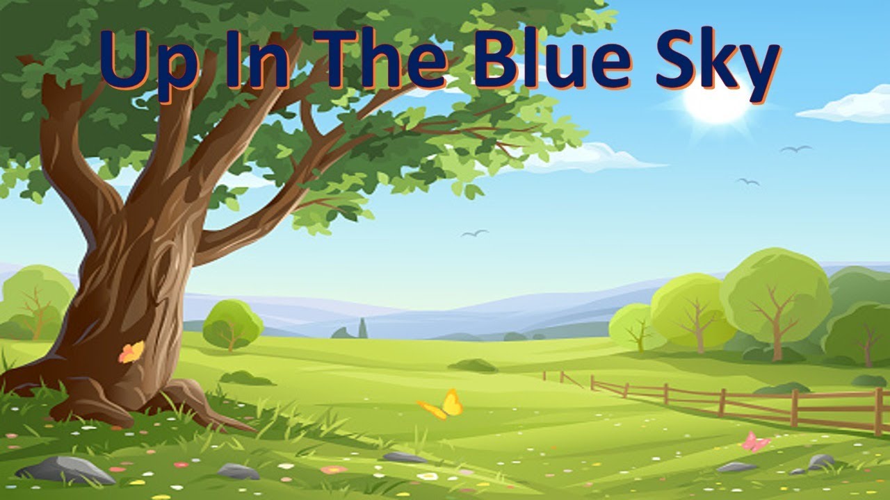 Poem - Up In The Blue Sky || English Rhyme for Kids - YouTube