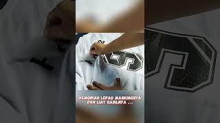 Proses Sablon Baju Bola Pakai Gosokan #viral #shortvideos #custom