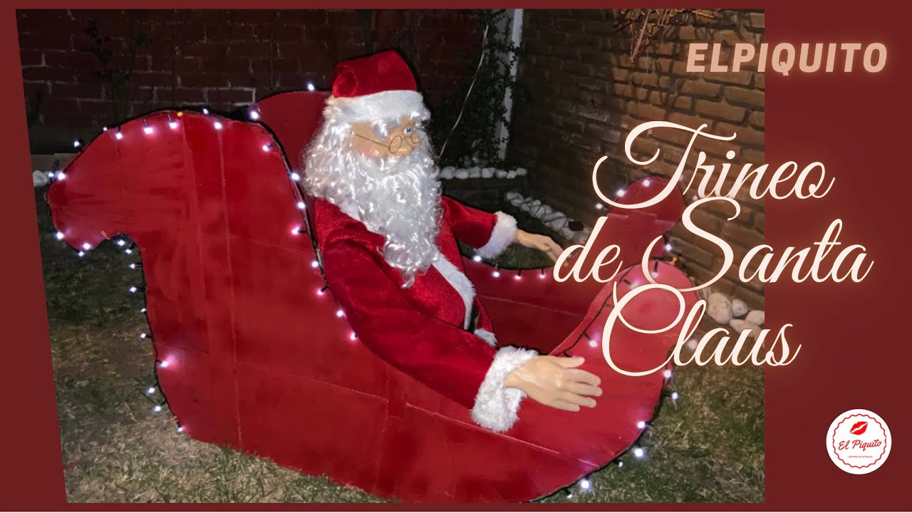Haz un trineo de Santa Claus para tus fotos navideñas! - YouTube
