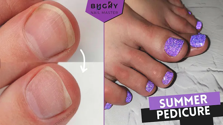Summer Pedicure For My Client, Shaping Toenails, E...
