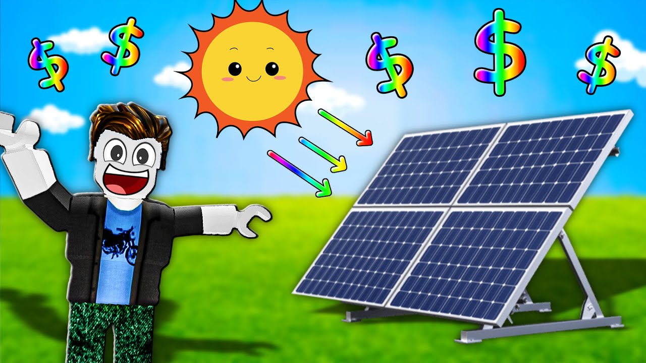 Собираю солнечную энергию, чтобы заработать миллионы в Roblox на своей солнечной ферме...