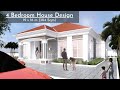 Bungalow House Design with 4 bedrooms (19x16 Meters)