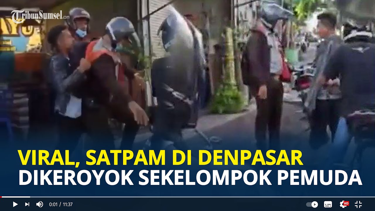 Viral, Satpam di Denpasar Dikeroyok Sekelompok Pemuda | Ternyata Alasannya Sepele