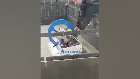 Aftershock in the Robot Wars Test arena