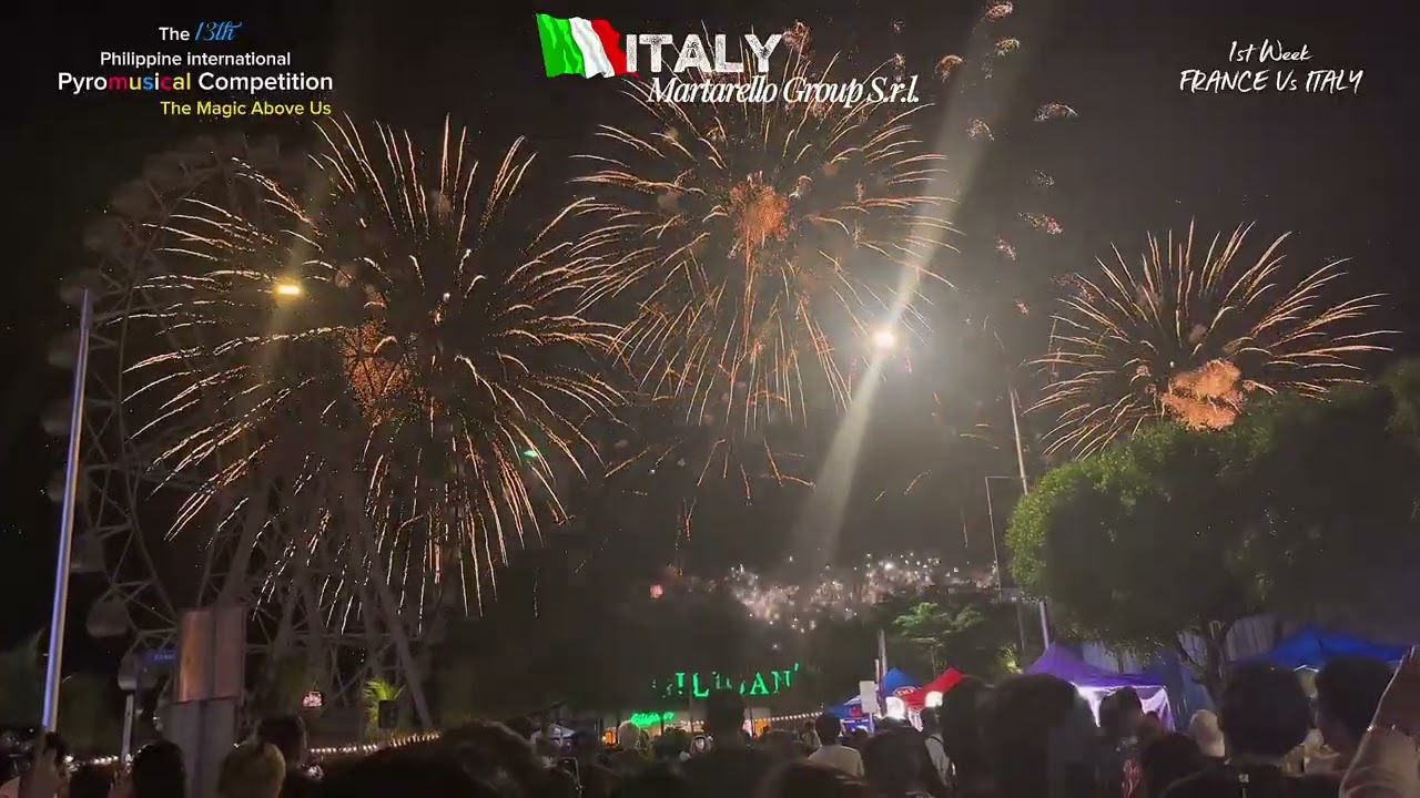 Che spettacolo! 🇮🇹🎆 Italy lights up the night with passion and beauty at the 13th PIPC.