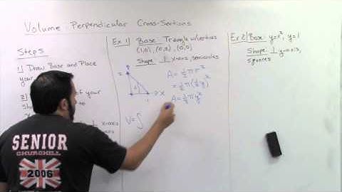 Volume: Perpendicular Cross Sections