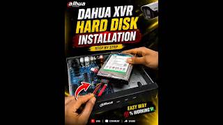 Dahua XVR এ HDD install 🔧💽 Easy setup!#Dahua #XVR #HDDInstall#cctvcamera #bangladesh #highlights