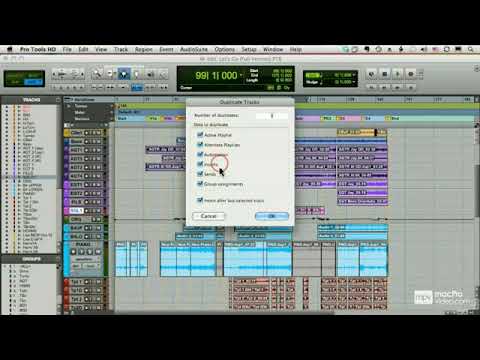 promise rings Pro Tools 8 101 Core Pro Tools 8 - Duplicating And Deleting Tracks