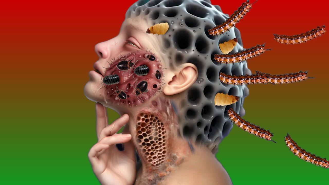 ASMR Treatment Maggots & Tick Infected Leg | ASMR Removal Dengerous ant |  ASMR 2d Animation