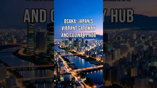 Osaka: Japan's Vibrant Gateway and Culinary Hub #Osaka #JapanTravel #FoodieHeaven #CityLife #Shorts