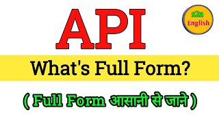 API ka Full Form kya hai | Full form of API | Gk questions all full form | important full form