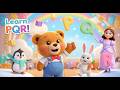 Learning Alphabet with Teddy — P, Q, R | ABC Learning for Kids | Preschool Phonics Fun|funseed kidzy
