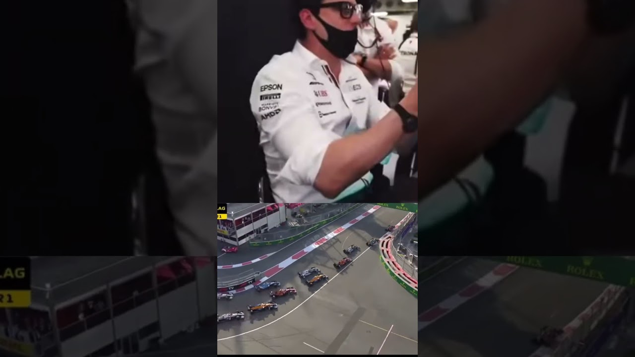 Toto Wolff Live Reaction Azerbaijan Restart 