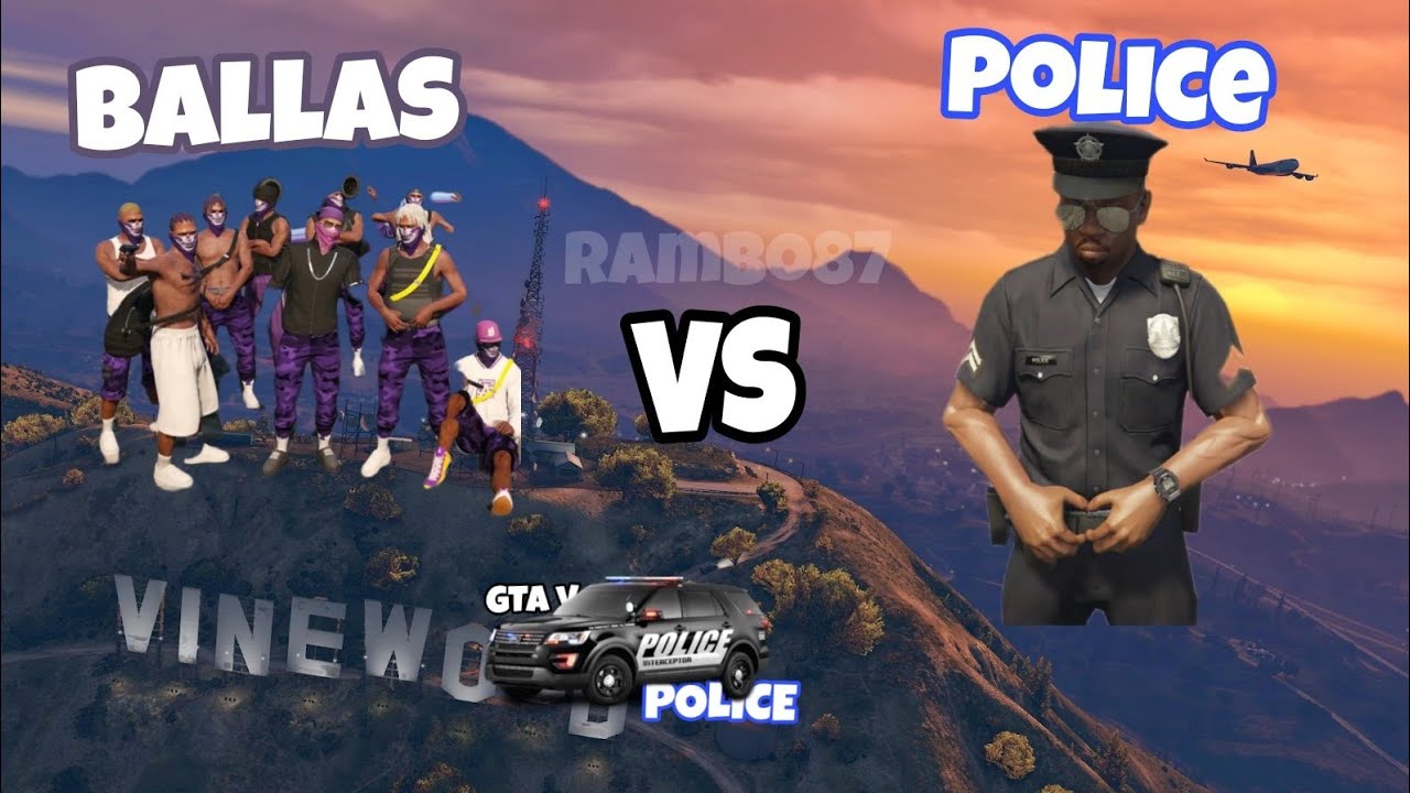 Gta VPolice Ballas VS Police YouTube