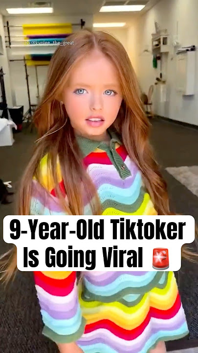 9-Yr-Old TikToker Is Going Viral #shorts #ChildBeautyInfluencer #tiktokviral