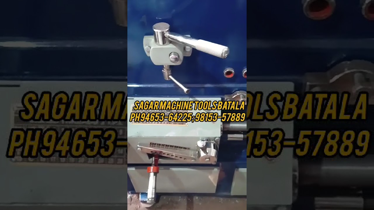 8 Ft Lathe Machine Sagar Brand 16" Bed 14" Center Height.