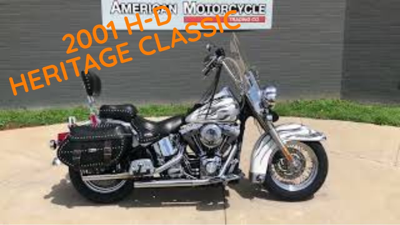 015303 2001 HARLEY-DAVIDSON SOFTAIL HERITAGE CLASSIC - FLSTC - YouTube