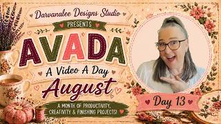 AVADA Day 13- Stitch & Diamond Paint with Me- WIP & Chat