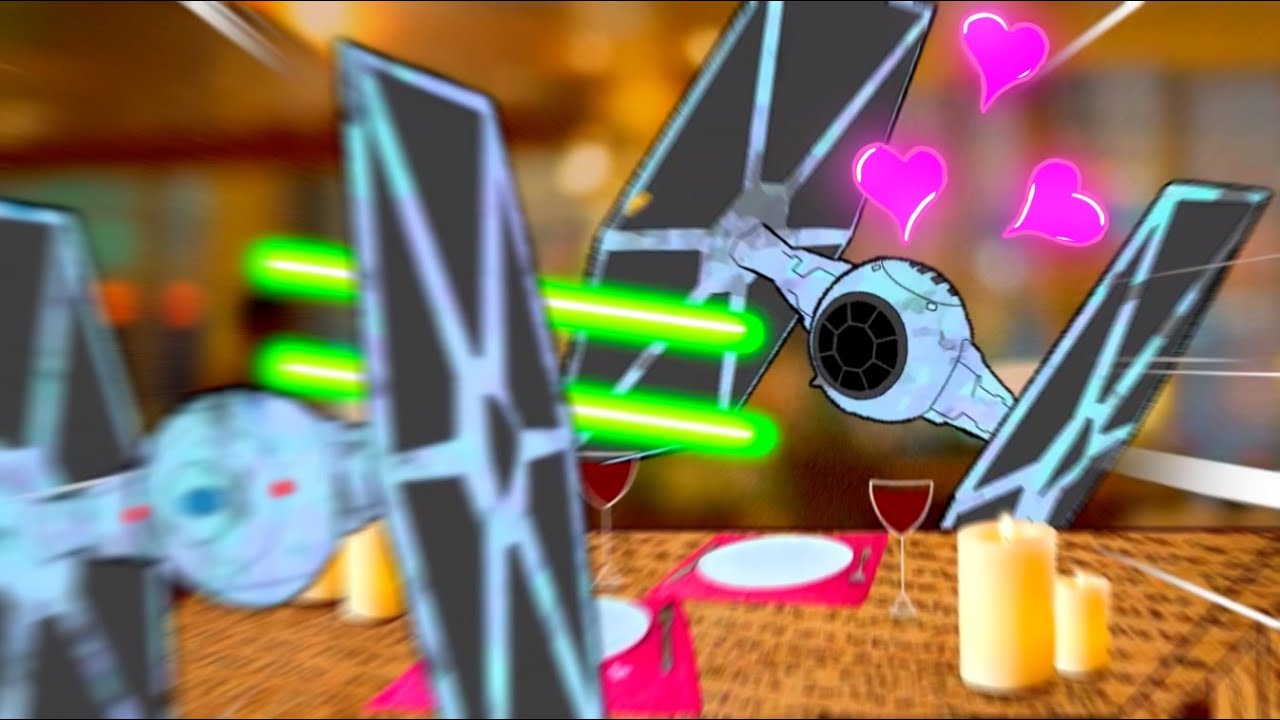 TIE Fighters go on a romantic date
