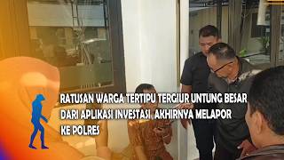 NGANJUK Ratusan Warga Tertipu Tergiur Untung Besar Dari Aplikasi Investasi Akhirnya Melapor Ke Polre