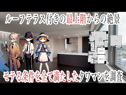 【高級物件】ルーフテラス付きの最上階からの絶景!! モテる条件を全て満たしたタワマンを調査