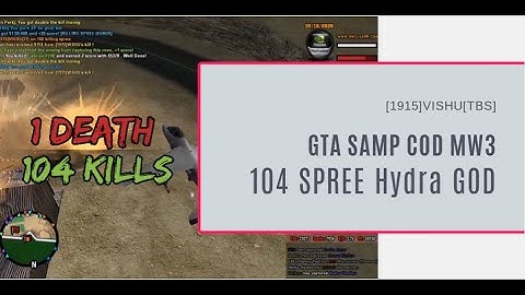 GTA SAMP COD MW3 104 Spree Hydra Kill God mw3-samp.com | Bazanji Fed Up Montage React