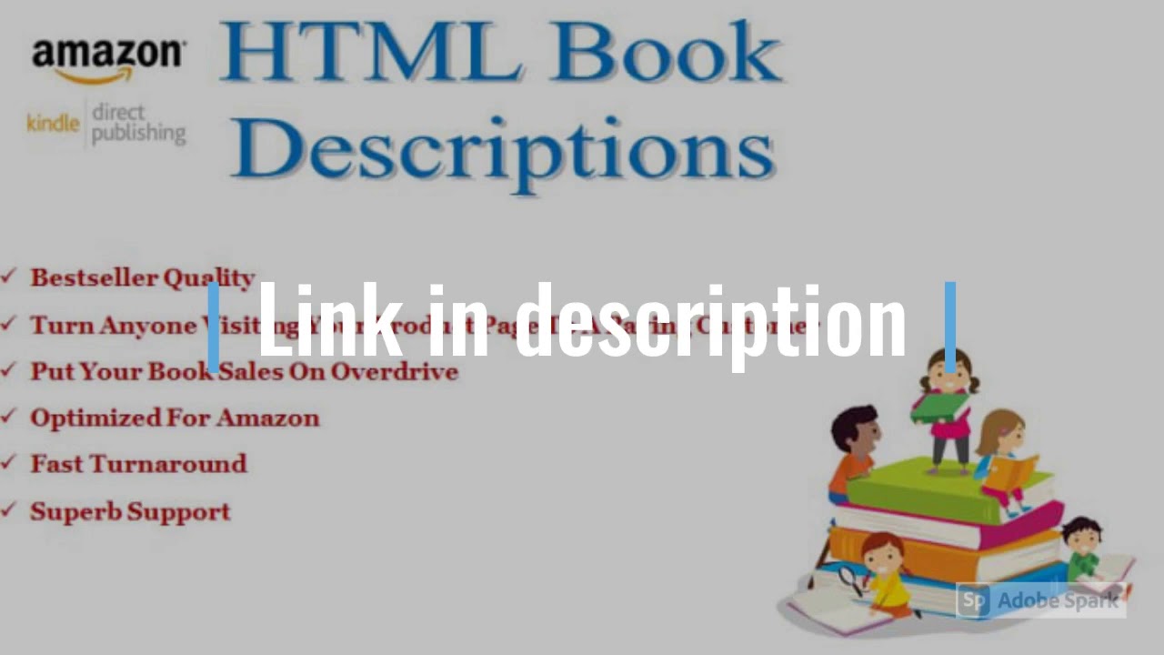 I will write your book description in HTML