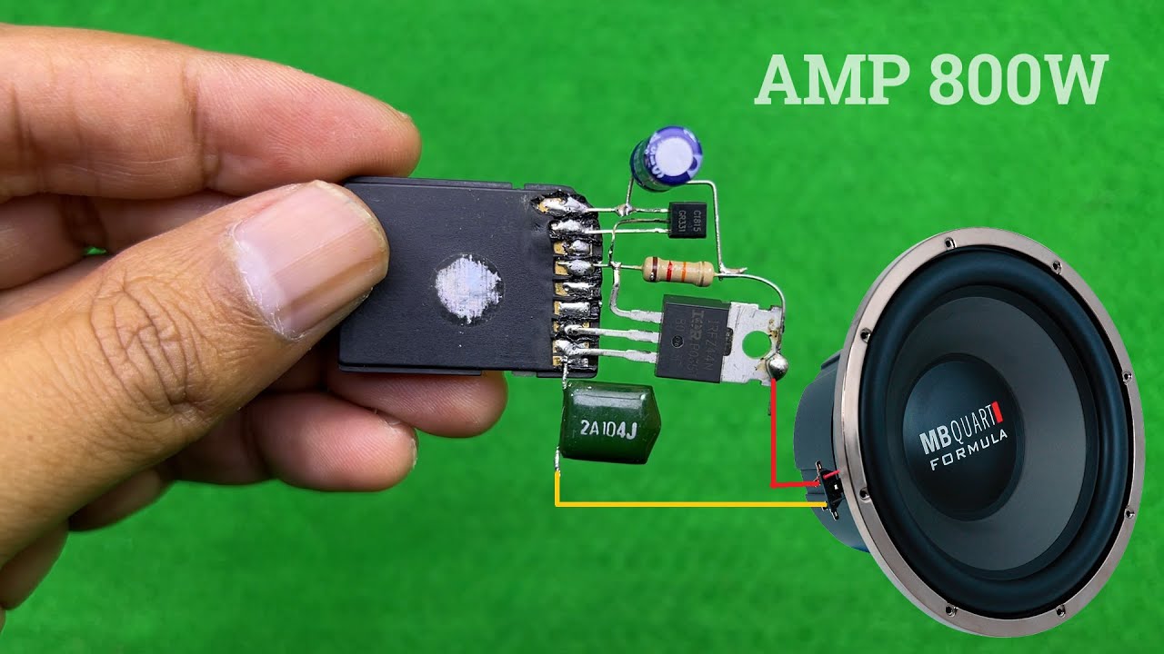 Карта памяти превратится в усилитель мощностью 800 Вт, усилитель простой схемы
