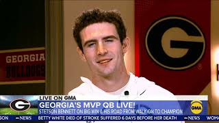 Georgia QB Stetson Bennett Absolutely ZOINKED During Interview Morning After Winning National Title Content