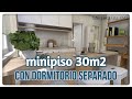 Minipiso 30m2  323ft2 con habitacin separada